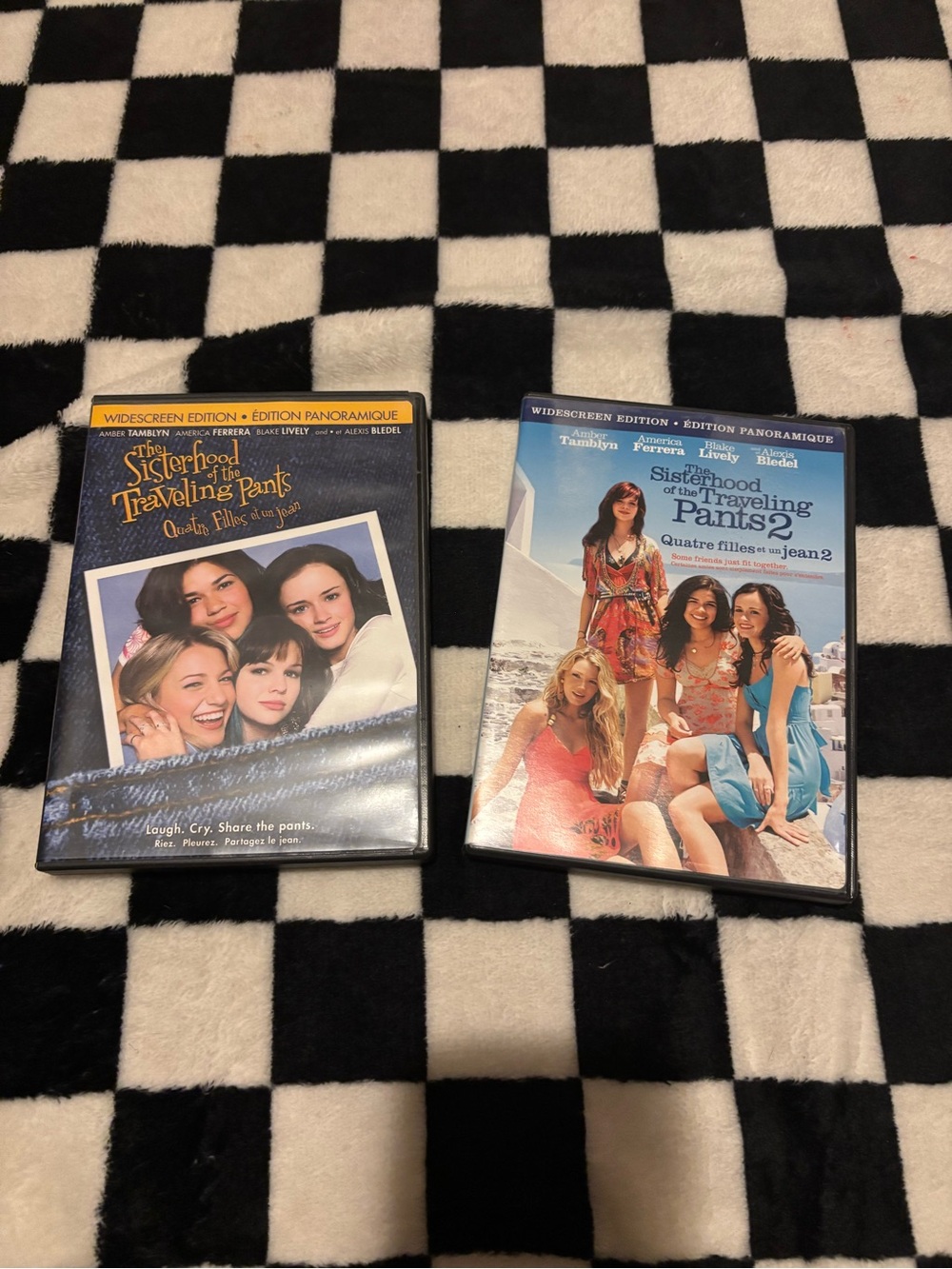 The sisterhood of the traveling pants 1 & 2 DVDs